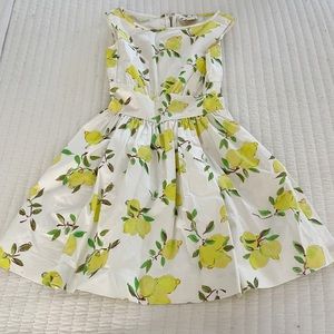 Kate Spade Fit and Flare Lemon Dress